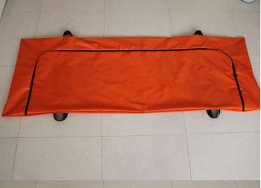 Turuncu ISO9001 yetişkin erkekler ölü vücut çantası Kolay taşımak için 200 * 73 cm