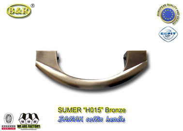 17.5 * 6.5cm boyutu cilalı ve kaplama z Zamak Metal Tabut Kolları H015 İtalya kalite antik bronz renk