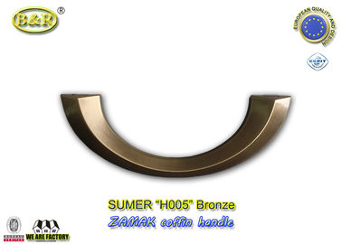Antik bronz H005 Metal Tabut Kolu İtalya Çinko Alaşım Yarım ay şekli eski bronz renk
