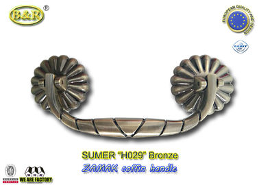 H029 metal tabut handleFuneral Aksesuarlar Donanım bronz renk boyutu 19.5 * 8.5 cm