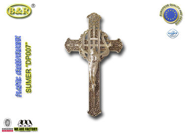 Plastik Altın Renk Cenaze Çapraz ve Haç DP007 30 cm * 17 cm plasticos crucifijos y cristos