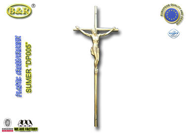 Boyutu 37.5 cm * 14 cm tabut dekorasyon katolik plastik mesih haç Ref DP005 plasticos cruces con cristos