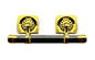 Çelik çubuk ve zamak pabuçları ile bronz renk tabut salıncak çubuğu seti SL004