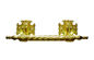 Çinko Tabut Metal Kolları, metal Cenaze aksesuarı 30 X 9.5cm altın rengi zamak tabut çubuğu