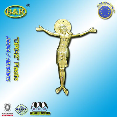 Kalite  Casket Plastic Decoration Coffin Lid Jesus Ref No DP042 size 22x26.5cm plastico cristo jesus Fabrika